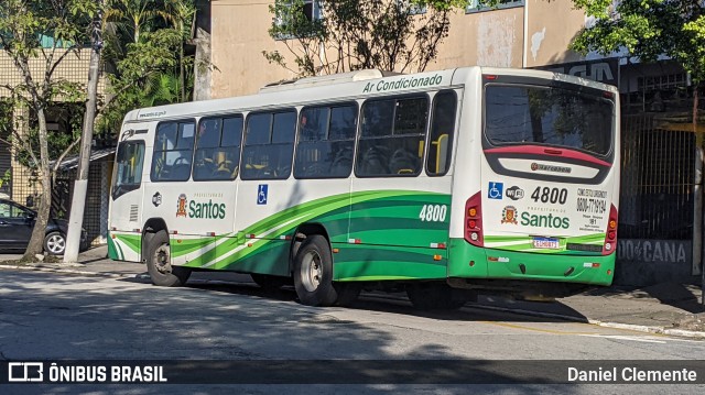 Viação Piracicabana Santos 4800 na cidade de Santos, São Paulo, Brasil, por Daniel Clemente. Número da foto: #12164399.
