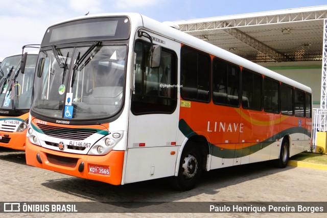 Linave Transportes RJ 146.067 na cidade de Nova Iguaçu, Rio de Janeiro, Brasil, por Paulo Henrique Pereira Borges. Número da foto: #12167061.