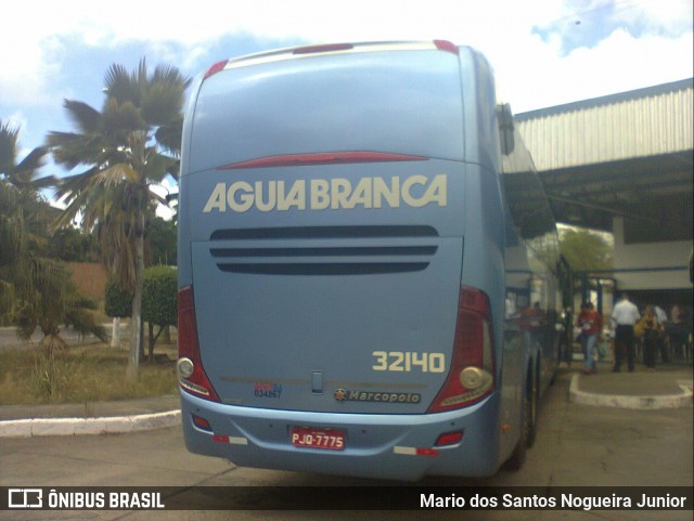 Viação Águia Branca 32140 na cidade de Piritiba, Bahia, Brasil, por Mario dos Santos Nogueira Junior. Número da foto: #12166797.