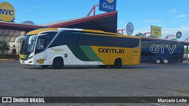 Empresa Gontijo de Transportes 7135 na cidade de Perdões, Minas Gerais, Brasil, por Marcelo Leite. Número da foto: #12166181.