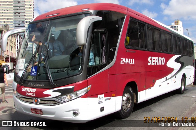 Viação Serro 24411 na cidade de Belo Horizonte, Minas Gerais, Brasil, por Hariel Bernades. Número da foto: #12166638.
