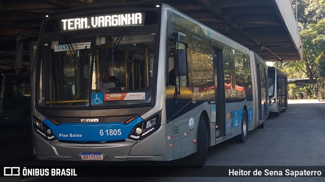 Viação Grajaú S.A. 6 1805 na cidade de São Paulo, São Paulo, Brasil, por Heitor de Sena Sapaterro. Número da foto: #12166973.