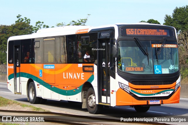 Linave Transportes RJ 146.062 na cidade de Nova Iguaçu, Rio de Janeiro, Brasil, por Paulo Henrique Pereira Borges. Número da foto: #12167021.