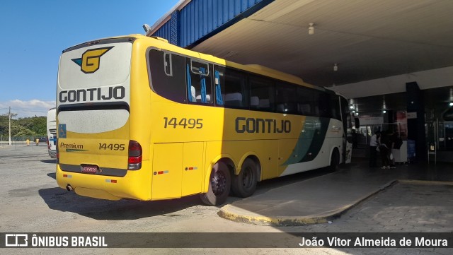 Empresa Gontijo de Transportes 14495 na cidade de Pouso Alegre, Minas Gerais, Brasil, por João Vitor Almeida de Moura. Número da foto: #12165769.