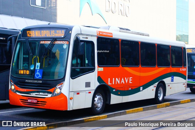 Linave Transportes RJ 146.064 na cidade de Rio de Janeiro, Rio de Janeiro, Brasil, por Paulo Henrique Pereira Borges. Número da foto: #12167027.