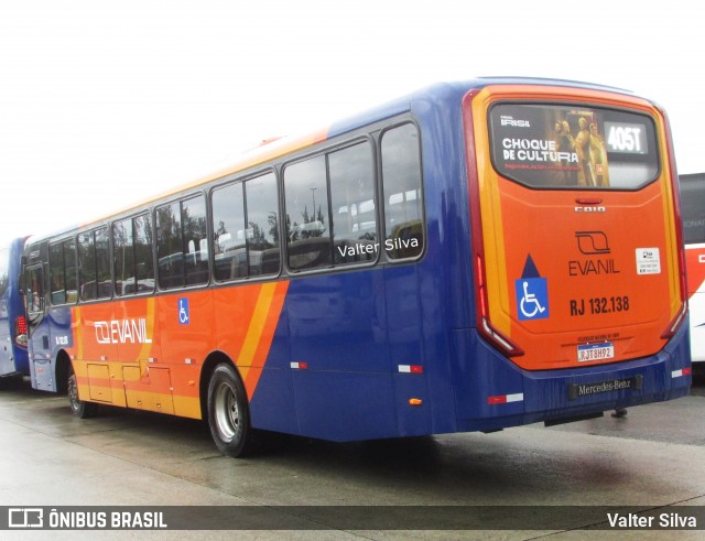 Evanil Transportes e Turismo RJ 132.138 na cidade de Rio de Janeiro, Rio de Janeiro, Brasil, por Valter Silva. Número da foto: #12167174.