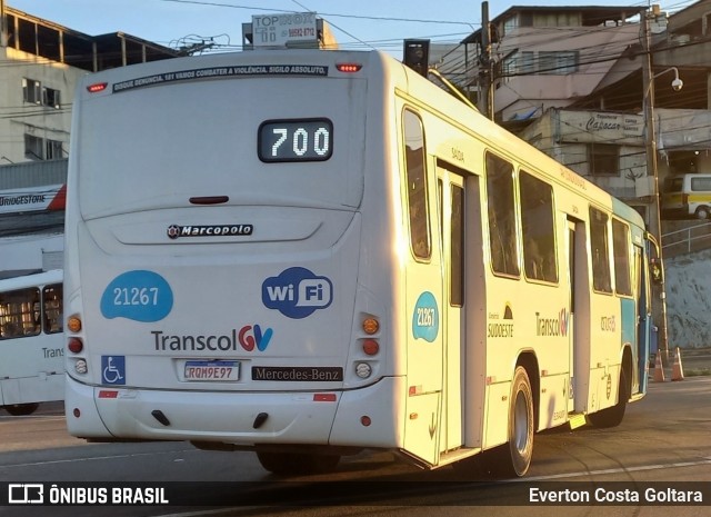 Santa Zita Transportes Coletivos 21267 na cidade de Cariacica, Espírito Santo, Brasil, por Everton Costa Goltara. Número da foto: #12166105.