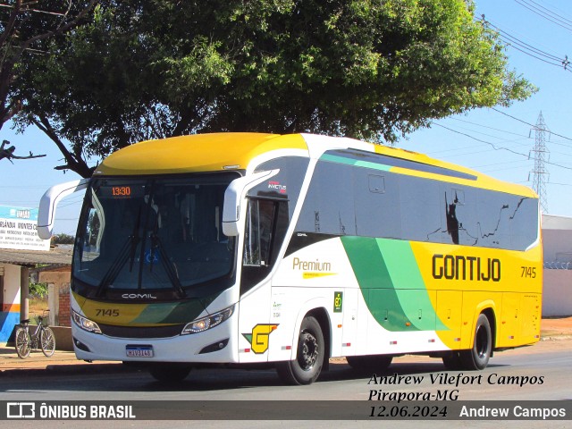 Empresa Gontijo de Transportes 7145 na cidade de Pirapora, Minas Gerais, Brasil, por Andrew Campos. Número da foto: #12170198.