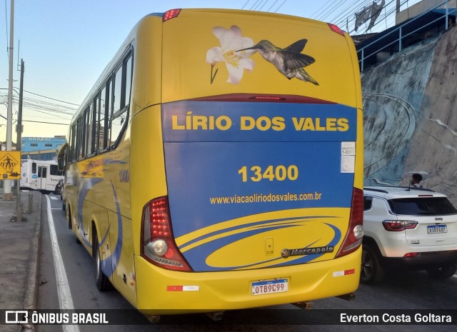 Viação Lírio dos Vales 13400 na cidade de Cariacica, Espírito Santo, Brasil, por Everton Costa Goltara. Número da foto: #12170681.