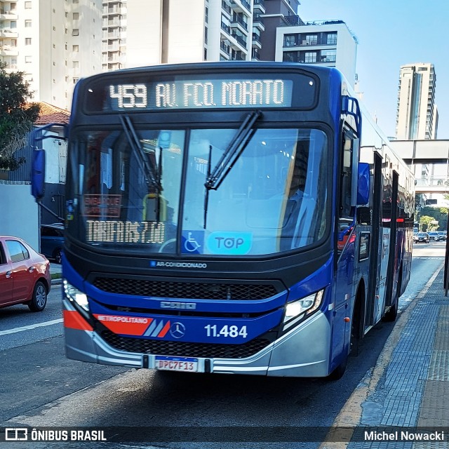 Viação Pirajuçara 11.484 na cidade de São Paulo, São Paulo, Brasil, por Michel Nowacki. Número da foto: #12170103.