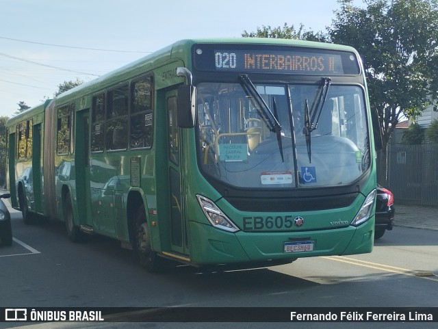 Auto Viação São José dos Pinhais EB605 na cidade de Curitiba, Paraná, Brasil, por Fernando Félix Ferreira Lima. Número da foto: #12170338.