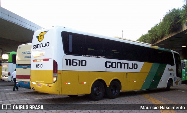Empresa Gontijo de Transportes 11610 na cidade de Belo Horizonte, Minas Gerais, Brasil, por Maurício Nascimento. Número da foto: #12170621.