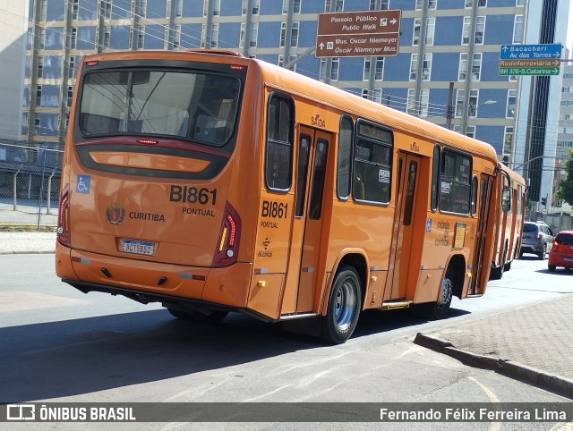 Transporte Coletivo Glória BI861 na cidade de Curitiba, Paraná, Brasil, por Fernando Félix Ferreira Lima. Número da foto: #12169978.