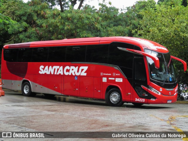 Viação Santa Cruz 34223 na cidade de São Paulo, São Paulo, Brasil, por Gabriel Oliveira Caldas da Nobrega. Número da foto: #12168612.