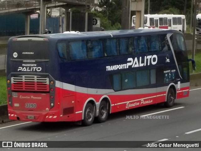 Transporte Palito 3390 na cidade de São José dos Pinhais, Paraná, Brasil, por Julio Cesar Meneguetti. Número da foto: #12169550.