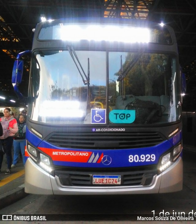 Next Mobilidade - ABC Sistema de Transporte 80.929 na cidade de Santo André, São Paulo, Brasil, por Marcos Souza De Oliveira. Número da foto: #12169903.