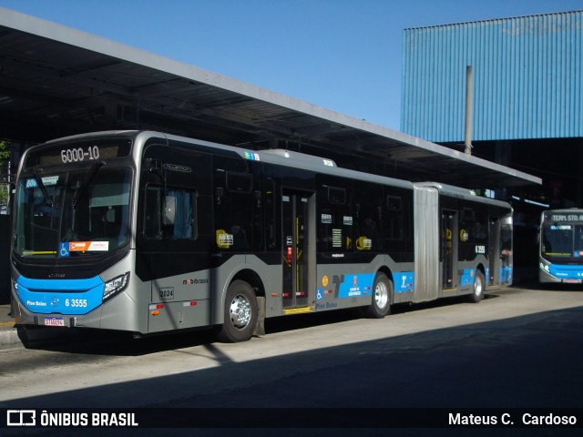 Viação Paratodos > São Jorge > Metropolitana São Paulo > Mobibrasil 6 3555 na cidade de São Paulo, São Paulo, Brasil, por Mateus C.  Cardoso. Número da foto: #12170202.