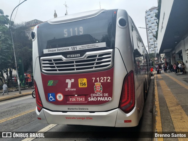 Viação Campo Belo 7 1272 na cidade de São Paulo, São Paulo, Brasil, por Brenno Santos. Número da foto: #12168986.