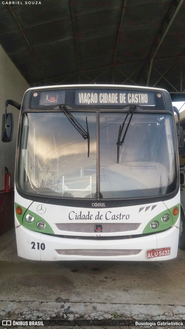 Viação Cidade de Castro 210 na cidade de Castro, Paraná, Brasil, por Busologia Gabrielística. Número da foto: #12170095.