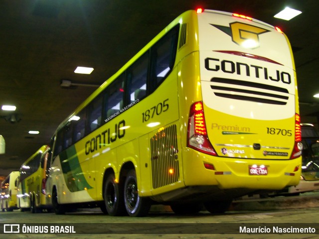 Empresa Gontijo de Transportes 18705 na cidade de Belo Horizonte, Minas Gerais, Brasil, por Maurício Nascimento. Número da foto: #12170685.