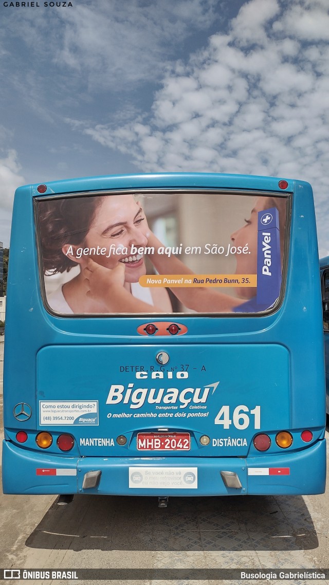 Biguaçu Transportes Coletivos Administração e Participação 461 na cidade de Florianópolis, Santa Catarina, Brasil, por Busologia Gabrielística. Número da foto: #12169672.
