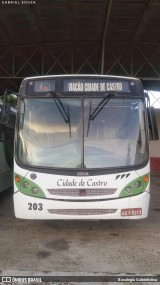 Viação Cidade de Castro 203 na cidade de Castro, Paraná, Brasil, por Busologia Gabrielística. Número da foto: #12170092.