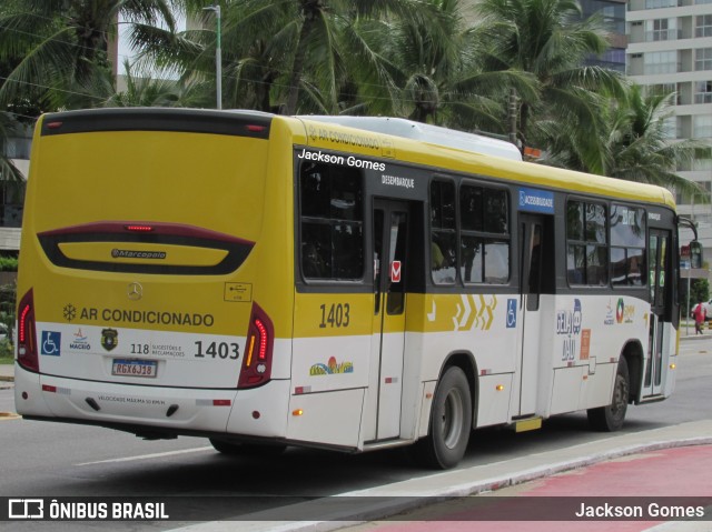 Viação Cidade de Maceió 1403 na cidade de Maceió, Alagoas, Brasil, por Jackson Gomes. Número da foto: #12171925.