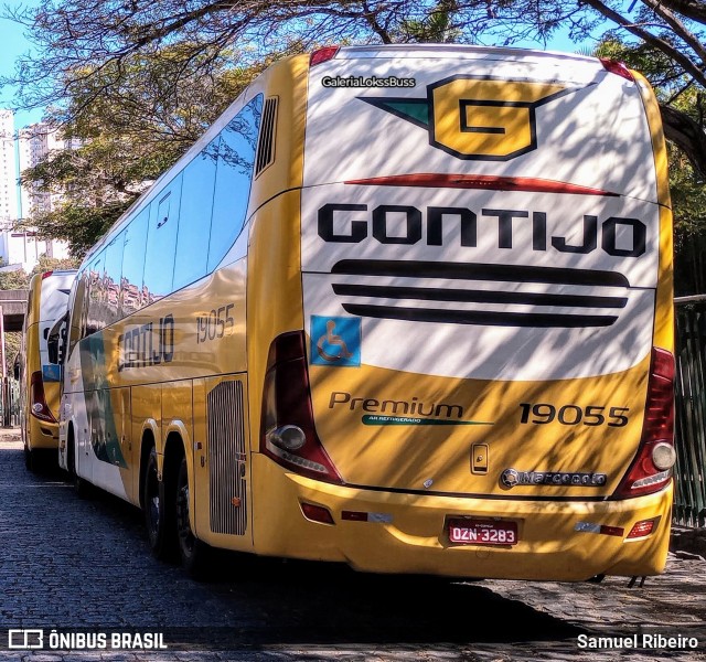 Empresa Gontijo de Transportes 19055 na cidade de Belo Horizonte, Minas Gerais, Brasil, por Samuel Ribeiro. Número da foto: #12172632.