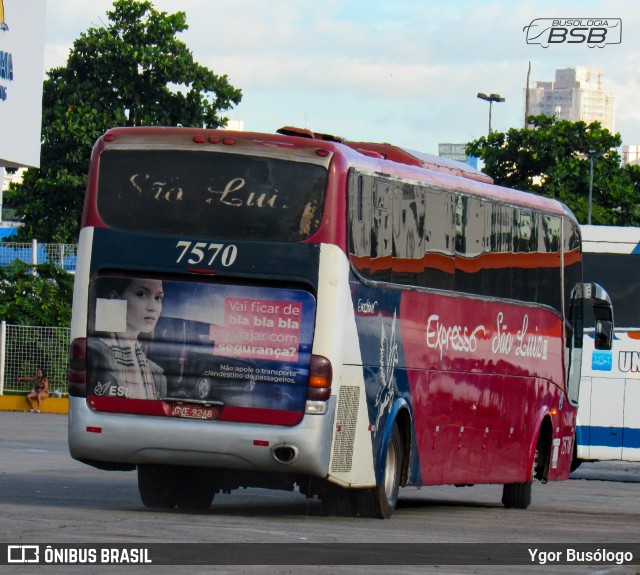 Expresso São Luiz 7570 na cidade de Goiânia, Goiás, Brasil, por Ygor Busólogo. Número da foto: #12171941.