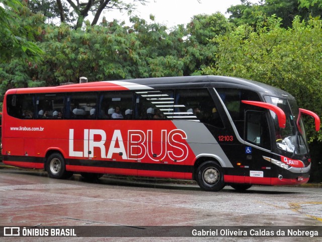 Lirabus 12103 na cidade de São Paulo, São Paulo, Brasil, por Gabriel Oliveira Caldas da Nobrega. Número da foto: #12171024.