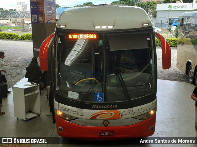 Viação Platina 2800 na cidade de Uberlândia, Minas Gerais, Brasil, por Andre Santos de Moraes. Número da foto: #12170919.