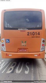 Auto Viação São Braz 21014 na cidade de Campo Magro, Paraná, Brasil, por Busologia Gabrielística. Número da foto: #12171312.