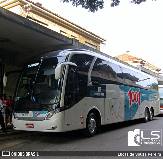 Auto Viação 1001 RJ 108.1088 na cidade de Carangola, Minas Gerais, Brasil, por Lucas de Souza Pereira. Número da foto: #12174475.