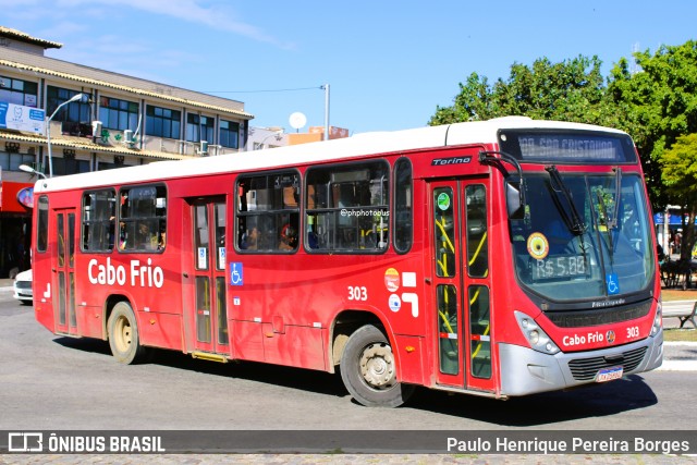 Auto Viação Salineira 303 na cidade de Cabo Frio, Rio de Janeiro, Brasil, por Paulo Henrique Pereira Borges. Número da foto: #12174270.