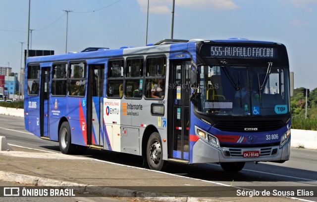 Guarulhos Transportes 33.806 na cidade de São Paulo, São Paulo, Brasil, por Sérgio de Sousa Elias. Número da foto: #12174622.