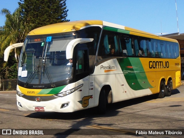 Empresa Gontijo de Transportes 19515 na cidade de Três Corações, Minas Gerais, Brasil, por Fábio Mateus Tibúrcio. Número da foto: #12173304.
