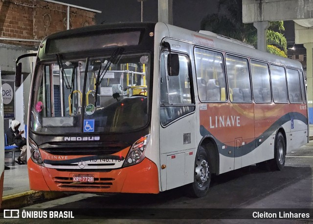 Linave Transportes RJ 146.115 na cidade de Nilópolis, Rio de Janeiro, Brasil, por Cleiton Linhares. Número da foto: #12174024.