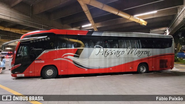 Empresa de Ônibus Pássaro Marron 5506 na cidade de São Paulo, São Paulo, Brasil, por Fábio Paixão. Número da foto: #12174268.