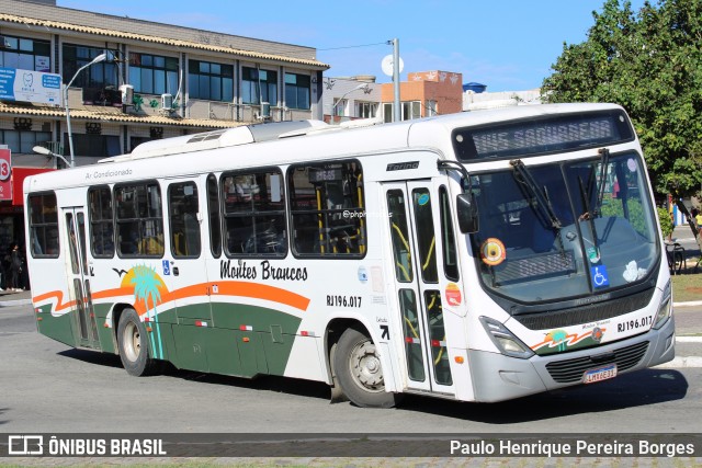 Viação Montes Brancos RJ 196.017 na cidade de Cabo Frio, Rio de Janeiro, Brasil, por Paulo Henrique Pereira Borges. Número da foto: #12174290.