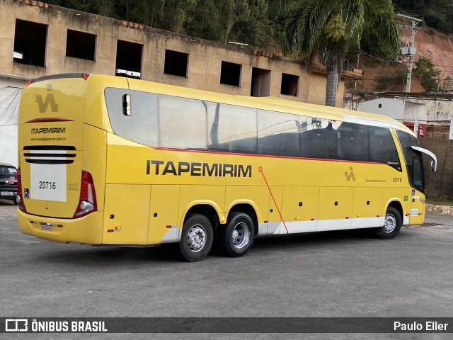 Viação Nova Itapemirim 20716 na cidade de Manhumirim, Minas Gerais, Brasil, por Paulo Eller. Número da foto: #12173353.