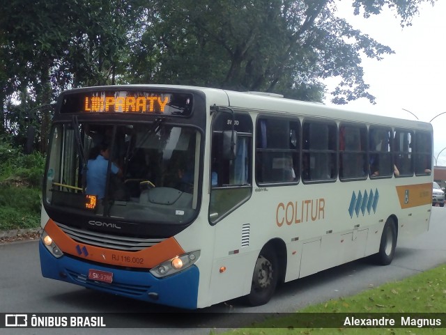 Colitur Transportes Rodoviários RJ 116.002 na cidade de Angra dos Reis, Rio de Janeiro, Brasil, por Alexandre  Magnus. Número da foto: #12173765.
