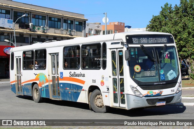 Auto Viação Salineira 735 na cidade de Cabo Frio, Rio de Janeiro, Brasil, por Paulo Henrique Pereira Borges. Número da foto: #12174281.