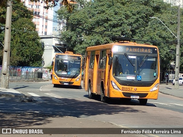 Transporte Coletivo Glória BI857 na cidade de Curitiba, Paraná, Brasil, por Fernando Félix Ferreira Lima. Número da foto: #12174609.