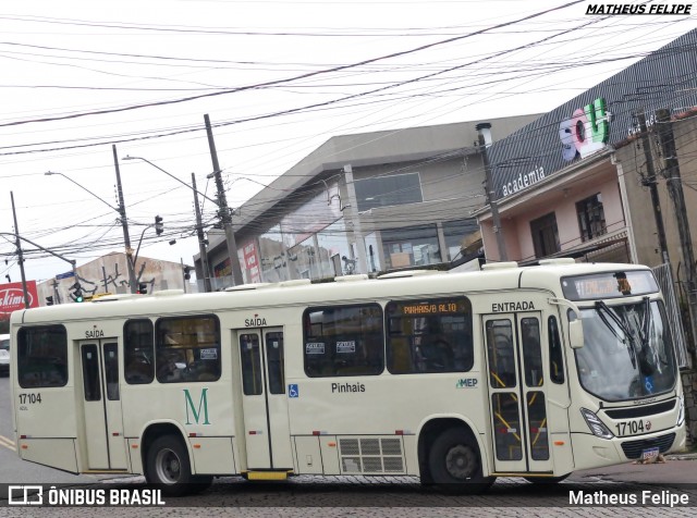 Expresso Azul 17104 na cidade de Curitiba, Paraná, Brasil, por Matheus Felipe. Número da foto: #12175377.