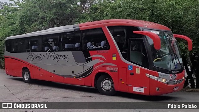Empresa de Ônibus Pássaro Marron 5407 na cidade de São Paulo, São Paulo, Brasil, por Fábio Paixão. Número da foto: #12174261.