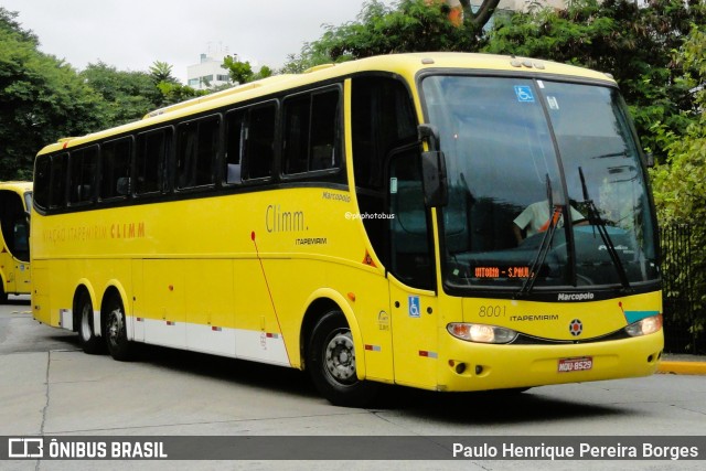 Viação Itapemirim 8001 na cidade de São Paulo, São Paulo, Brasil, por Paulo Henrique Pereira Borges. Número da foto: #12174250.