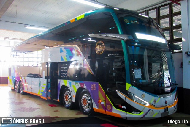 Marcopolo PARADISO G8 1800 DD na cidade de Brusque, Santa Catarina, Brasil, por Diego Lip. Número da foto: #12176582.