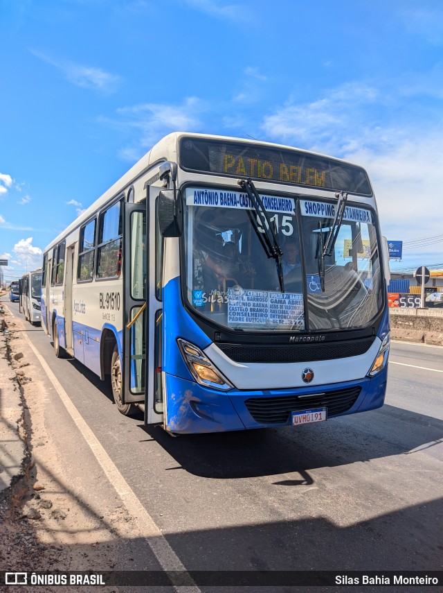 Transportes Águas Lindas BL-91510 na cidade de Ananindeua, Pará, Brasil, por Silas Bahia Monteiro. Número da foto: #12176262.