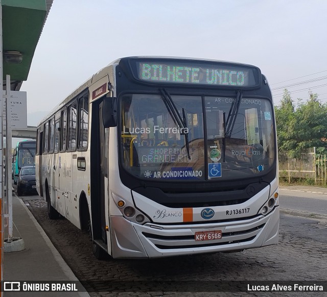 Transportes Blanco RJ 136.117 na cidade de Queimados, Rio de Janeiro, Brasil, por Lucas Alves Ferreira. Número da foto: #12177578.