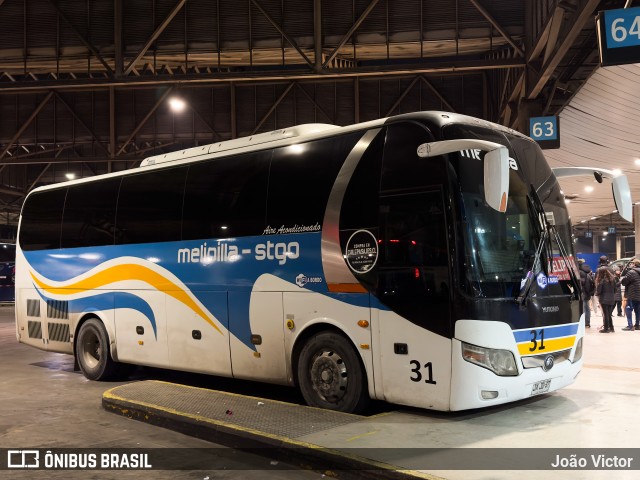 Autobuses Melipilla 31 na cidade de Santiago, Santiago, Metropolitana de Santiago, Chile, por João Victor. Número da foto: #12178050.